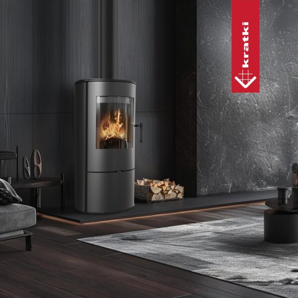 Poêle à bois en acier ROLLO 7 kW Ø 150
